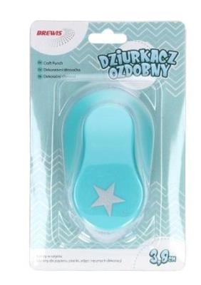 Dziurkacz ozdobny - Gwiazda 3,8cm MIX. Wydawca: Brewis. SmakLiter.pl Opakowanie Dziurkacz ozdobny - Gwiazda 3,8cm MIX