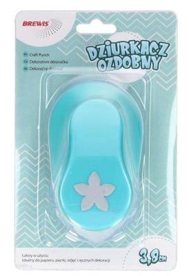 Dziurkacz ozdobny - Kwiat 3,8cm MIX. Wydawca: Brewis. SmakLiter.pl Opakowanie Dziurkacz ozdobny - Kwiat 3,8cm MIX