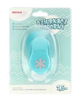 Dziurkacz ozdobny - Kwiatek 2,5cm MIX. Wydawca: Brewis. SmakLiter.pl Opakowanie Dziurkacz ozdobny - Kwiatek 2,5cm MIX