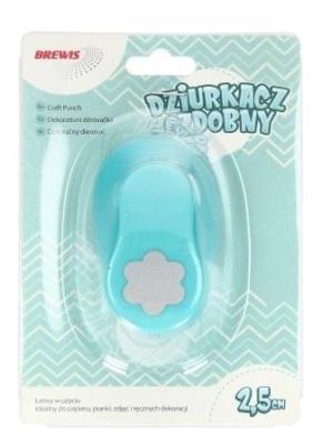 Dziurkacz ozdobny - Kwiatek 2,5cm MIX. Wydawca: Brewis. SmakLiter.pl Opakowanie Dziurkacz ozdobny - Kwiatek 2,5cm MIX