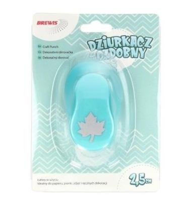 Opakowanie Dziurkacz ozdobny - Liść 2,5cm MIX