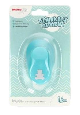 Opakowanie Dziurkacz ozdobny - Miś 1,6cm MIX