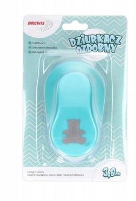 Dziurkacz ozdobny - Miś 3,8cm MIX. Wydawca: Brewis. SmakLiter.pl Opakowanie Dziurkacz ozdobny - Miś 3,8cm MIX