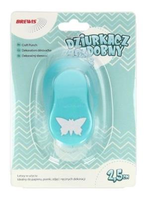 Dziurkacz ozdobny - Motyl 2,5cm MIX. Wydawca: Brewis. SmakLiter.pl Opakowanie Dziurkacz ozdobny - Motyl 2,5cm MIX