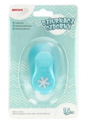 Dziurkacz ozdobny - Płatek śniegu 1,6cm MIX. Wydawca: Brewis. SmakLiter.pl Opakowanie Dziurkacz ozdobny - Płatek śniegu 1,6cm MIX