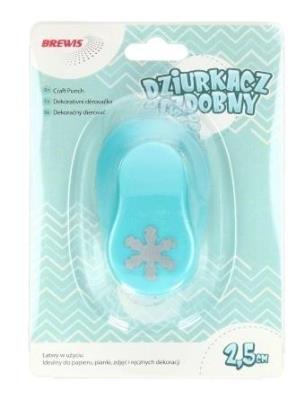 Dziurkacz ozdobny - Płatek śniegu 2,5cm MIX. Wydawca: Brewis. SmakLiter.pl Opakowanie Dziurkacz ozdobny - Płatek śniegu 2,5cm MIX