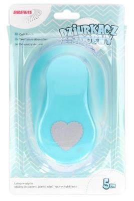 Dziurkacz ozdobny - Serce 5cm MIX. Wydawca: Brewis. SmakLiter.pl Opakowanie Dziurkacz ozdobny - Serce 5cm MIX