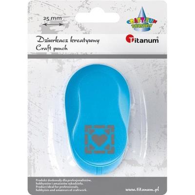 Opakowanie Dziurkacz z motywem 25mm serce w ramce