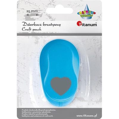 Dziurkacz z motywem 25mm serce. Wydawca: Titanum. SmakLiter.pl Opakowanie Dziurkacz z motywem 25mm serce