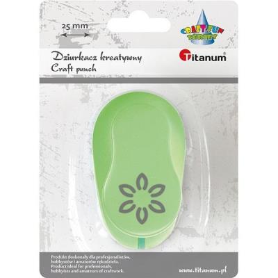 Dziurkacz z motywem kwiat 25mm. Wydawca: Titanum. SmakLiter.pl Opakowanie Dziurkacz z motywem kwiat 25mm