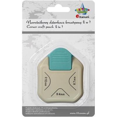 Dziurkacz z motywem narożnikowy 3w1. Wydawca: Titanum. SmakLiter.pl Opakowanie Dziurkacz z motywem narożnikowy 3w1