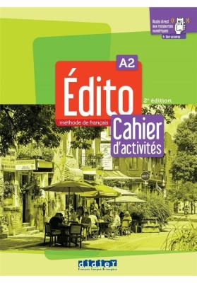 Edito A2 ćwiczenia + online ed.2022. Autor:   Praca zbiorowa. SmakLiter.pl Okładka książki Edito A2 ćwiczenia + online ed.2022