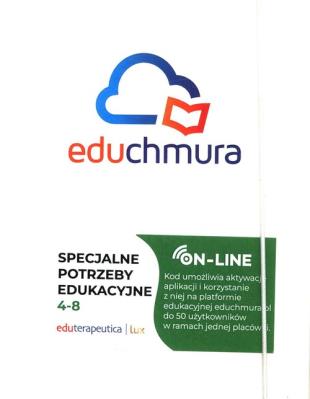 Eduterapeutica lux SPE 4-8. Autor: Ławicka Joanna, Kordzińska Grabowska Anna, Krzywda-Pogorzelski Maciej, Jacek Szleszyński, Harc Aleksa. SmakLiter.pl Okładka książki Eduterapeutica lux SPE 4-8
