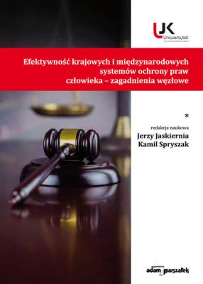 Okładka książki Efektywność krajowych i międzynarodowych systemów ochrony praw człowieka zagadnienia węzłowe