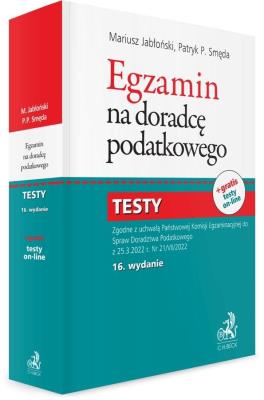 Okładka książki Egzamin na doradcę podatkowego. Testy