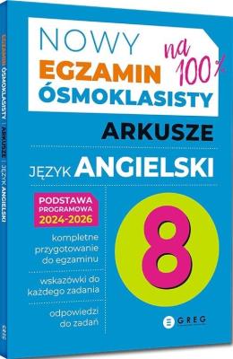 Okładka książki Egzamin ósmoklasisty - język angielski arkusze