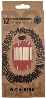 Ekologiczne kredki ołówkowe 12 kolorów. Wydawca: Ziemia Obiecana. SmakLiter.pl Opakowanie Ekologiczne kredki ołówkowe 12 kolorów