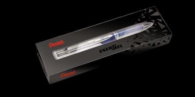 Opakowanie Eleganckie pióro kulkowe EnerGel 0,7 mm BL407 w etui niebieskie