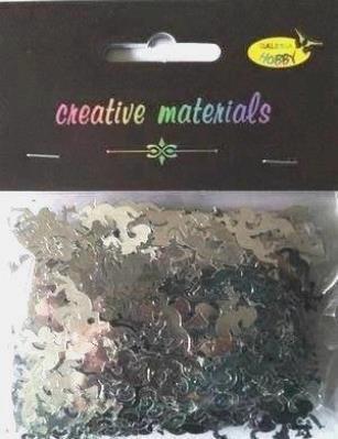 Opakowanie Elementy z folii aniołki srebrne 15g