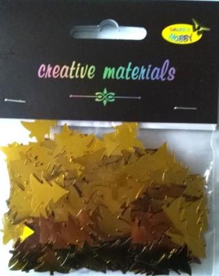 Opakowanie Elementy z folii choinki złote 15g