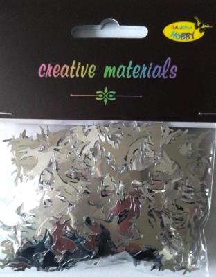 Opakowanie Elementy z folii renifery srebrne 15g