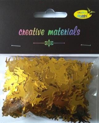 Opakowanie Elementy z folii renifery złote 15g