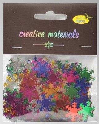 Opakowanie Elementy z folii śnieżynki 15g