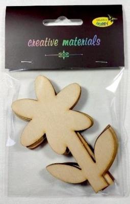 Elementy ze sklejki 3mm do ozdabiania kwiatek 3szt. Wydawca: Galeria Hobby. SmakLiter.pl Opakowanie Elementy ze sklejki 3mm do ozdabiania kwiatek 3szt