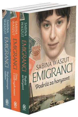 Emigranci 1-3. Autor: Waszut Sabina. SmakLiter.pl Okładka książki Emigranci 1-3