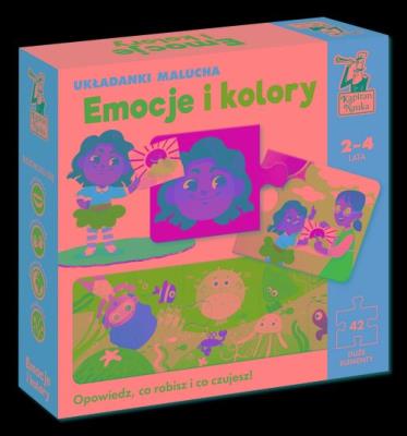 Emocje i kolory. Układanki malucha. Kapitan Nauka. Autor: Opracowanie zbiorowe. SmakLiter.pl Okładka książki Emocje i kolory. Układanki malucha. Kapitan Nauka