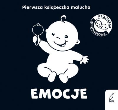 Emocje. Pierwsza książeczka malucha. Książeczki kontrastowe. Autor: Opracowanie zbiorowe. SmakLiter.pl Okładka książki Emocje. Pierwsza książeczka malucha. Książeczki kontrastowe