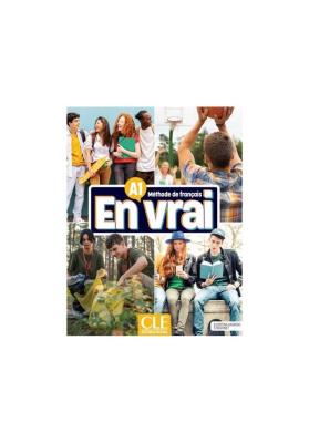 En vrai podręcznik A1. Autor: B.Cortina Sagredo, S.Doucinet. SmakLiter.pl Okładka książki En vrai podręcznik A1