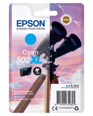 Okładka książki Epson Tusz Cyan (Błękitny) C13T02W24010