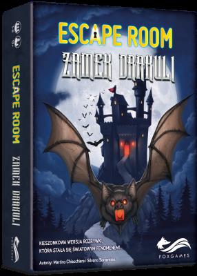 Escape Room Zamek Drakuli Gra w.2/2023. Autor: Martino Chiacchiera, Sorrentino Silvano. SmakLiter.pl Okładka książki Escape Room Zamek Drakuli Gra w.2/2023