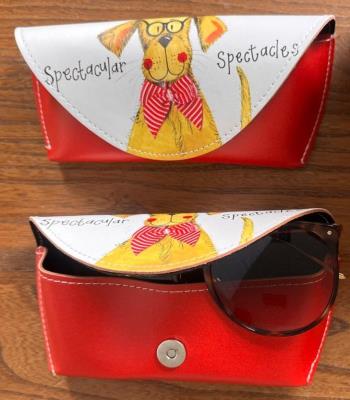 Opakowanie Etui na okulary GL06 Pies w okularach