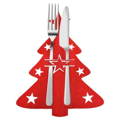 Opakowanie Etui na sztućce choinki 4szt