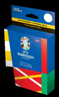 Opakowanie Euro 2024 Topps Cards mega eco box