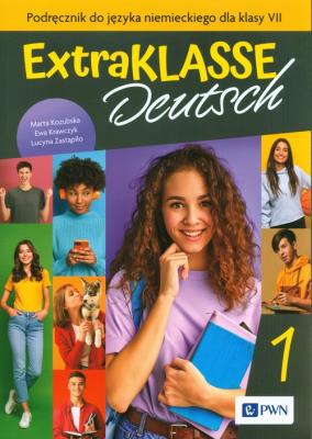 Extraklasse Deutsch 1 podręcznik SP 7. Autor: Kozubska Marta, Ewa Krawczyk, Zastąpiło Lucyna. SmakLiter.pl Okładka książki Extraklasse Deutsch 1 podręcznik SP 7