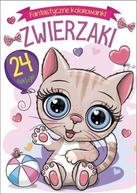 Okładka książki Fantastyczne kolorowanki. Zwierzaki