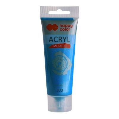 Opakowanie Farba akrylowa 75ml granatowy metalik HAPPY COLOR