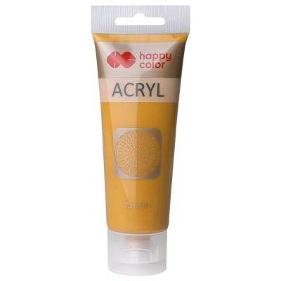 Opakowanie Farba akrylowa 75ml ochra tubka Happy Color