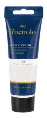 Opakowanie Farba akrylowa Finenolo 75ml biała DELI