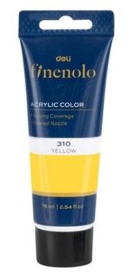 Opakowanie Farba akrylowa Finenolo 75ml żółta DELI