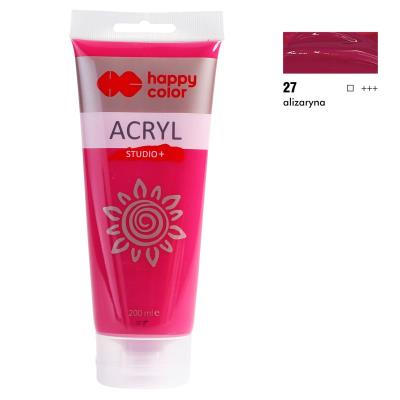 Opakowanie Farba akrylowa Studio 200 ml alizaryna Happy Color