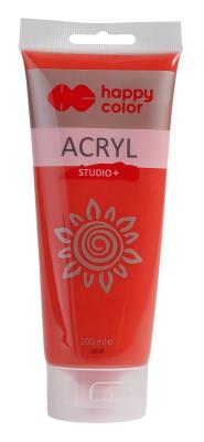 Opakowanie Farba akrylowa Studio 200 ml jasnoczerwony kadmowy Happy Color