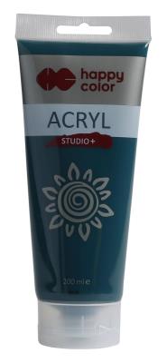 Opakowanie Farba akrylowa Studio 200 ml zieleń szmaragdowa Happy Color