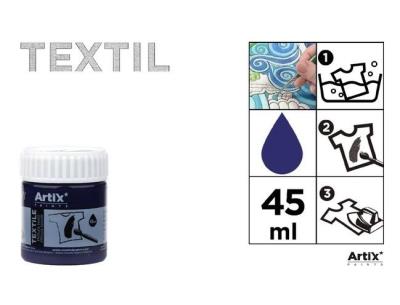 Opakowanie Farba do tkanin granatowa 45ml (6szt)