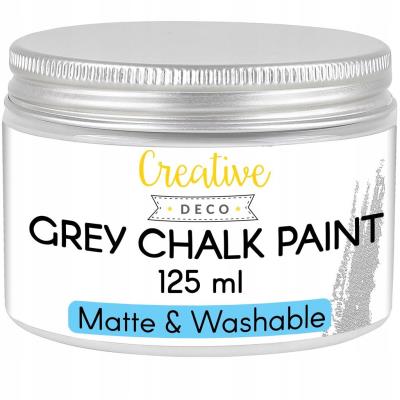 Opakowanie Farba kredowa szara do drewna 1000ml