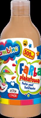 Opakowanie Farba plakatowa 500ml BAMBINO w butelce cielista