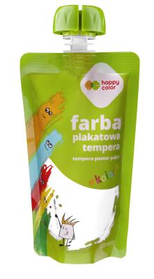 Opakowanie Farba plakatowa tempera 100 ml biały Happy Color